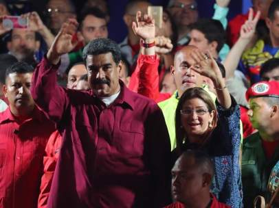 Nicolás Maduro y Cilia Flores