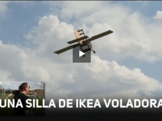 Silla de Ikea voladora