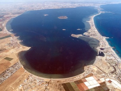 Vista aérea del Mar Menor