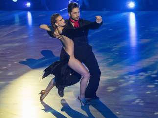 David Bustamante y Yana Olina, en su actuación en 'Baillando con las estrellas'.