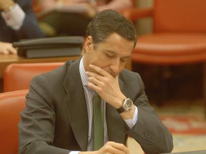 Eduardo Zaplana en la seua etapa de portaveu en el Congrés