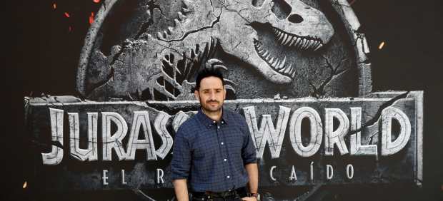 Juan Antonio Bayona, en la premiere madrileña de 'Jurassic World: El reino caído'.