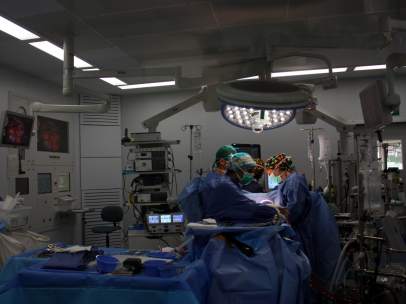 Plano de un quirófano en Vall d`Hebron.
