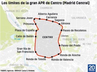 Mapa de la APR central