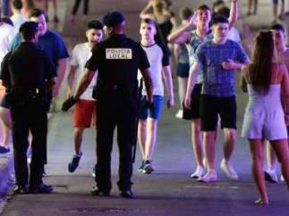 Turistas en Magaluf (Mallorca)