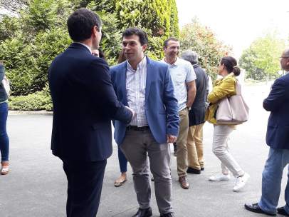 El secretario xeral del PSdeG, Gonzalo Caballero, en Vigo