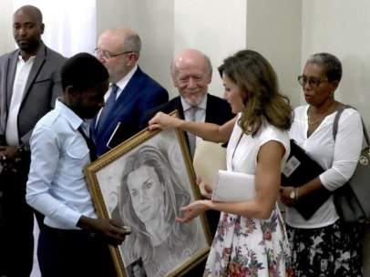 La reina Letizia en Haití