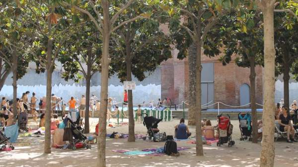La Platja de l'Eixample. La Platja de l'Eixample.