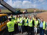 Visita a las obras en la A-308 entre Iznalloz y Darro
