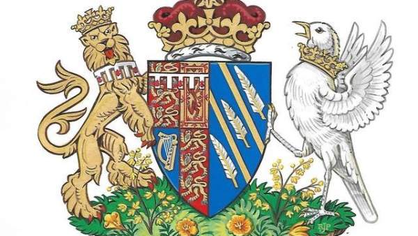 Escudo de armas de Meghan Markle, duquesa de Sussex Escudo de armas de Meghan Markle, duquesa de Sussex