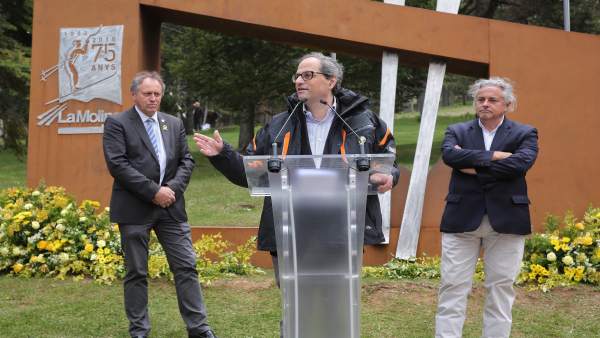 El presidente Quim Torra en un acto en La Molina El presidente Quim Torra en un acto en La Molina