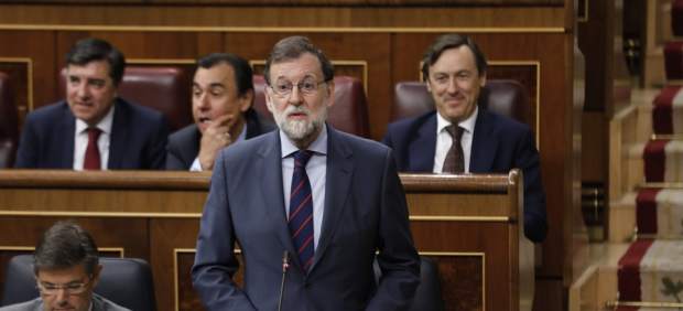 Mariano Rajoy en la sesión de control al Gobierno en el Congreso