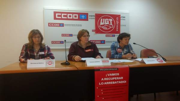 Rueda de prensa de los sindicatos sobre Correos. Rueda de prensa de los sindicatos sobre Correos.