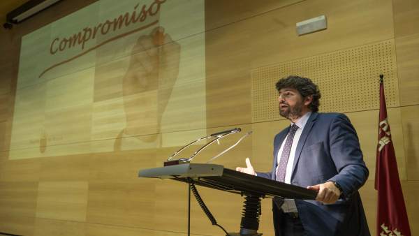 El jefe del Ejecutivo regional, Fernando López Miras El jefe del Ejecutivo regional, Fernando López Miras