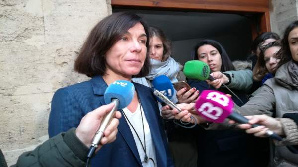 Pilar Carbonell al salir del Juzgado Pilar Carbonell al salir del Juzgado