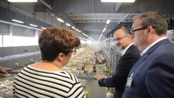 Fuentes en su visita al centro logístico de Mercadona 31-5-2018 Fuentes en su visita al centro logístico de Mercadona 31-5-2018