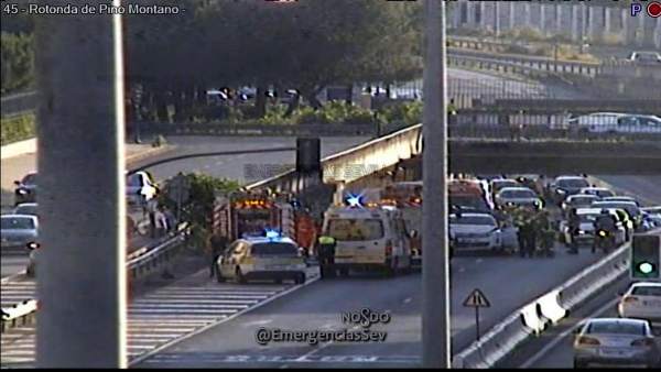 Accidente en la Ronda Urbana Norte Accidente en la Ronda Urbana Norte
