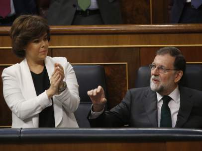 Sáenz de Santamaría y Rajoy