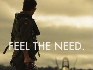 Foto promocional de Tom Cruise en la secuela de 'Top Gun'.