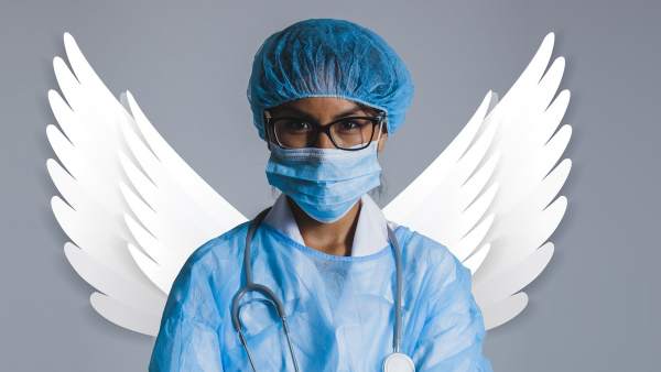 Enfermera, médicos, ángeles de la guarda. Enfermera, médicos, ángeles de la guarda.