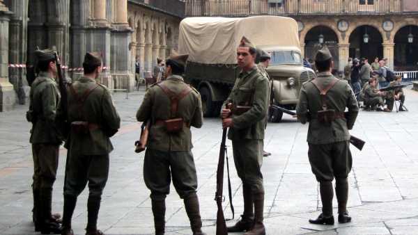 Rodaje de la película de Amenábar en Salamanca. Rodaje de la película de Amenábar en Salamanca.