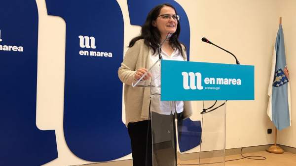 Paula Vázquez Verao, diputada de En Marea, en rueda de prensa Paula Vázquez Verao, diputada de En Marea, en rueda de prensa