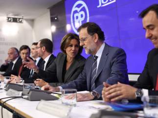 Mariano Rajoy y María Dolores Cospedal en la Junta Directiva Nacional del PP