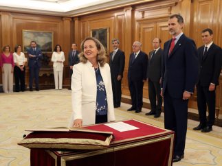 Calviño promete su cargo como ministra de Economía