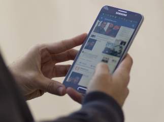 Redes sociales, internet, teléfono inteligente, móvil, smartphone, Samsung