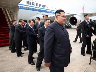 Kim Jong-un, en Singapur