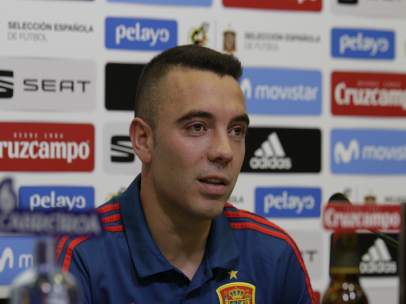 Rueda de prensa de Iago Aspas en la Ciudad del Fútbol