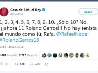 Felicitación del rey