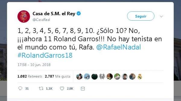 Felicitación del rey Felicitación del rey