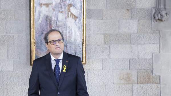 Quim Torra promete el cargo. Quim Torra promete el cargo.