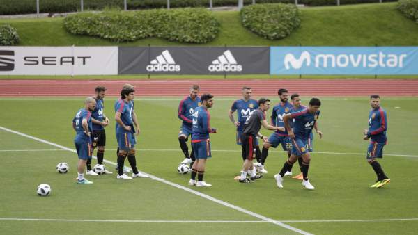 Último entrenamiento de la selección antes del Mundial de Rusia Último entrenamiento de la selección antes del Mundial de Rusia