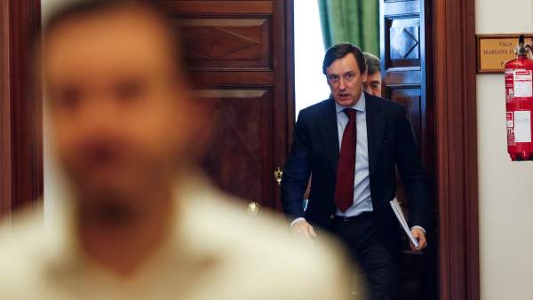 Rafael Hernando, portavoz del PP en el Congreso, este martes en la Cámara Baja. Rafael Hernando, portavoz del PP en el Congreso, este martes en la Cámara Baja.