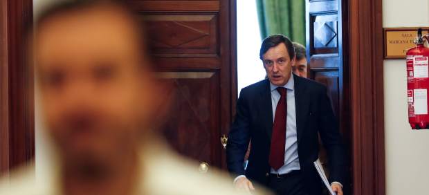 Rafael Hernando, portavoz del PP en el Congreso, este martes en la Cámara Baja.
