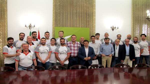 Recepción de la Diputación de Jaén a miembros de la plantilla del CB Martos Recepción de la Diputación de Jaén a miembros de la plantilla del CB Martos
