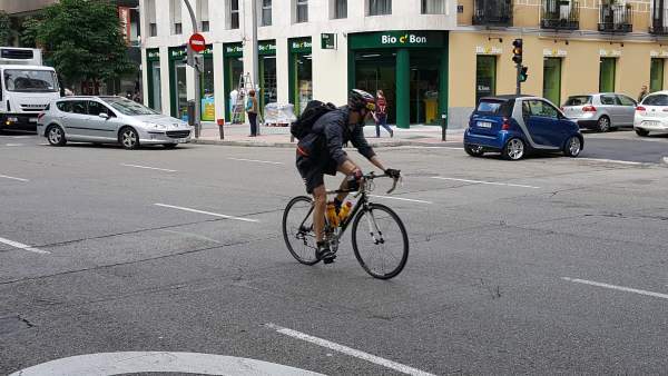 Imagen de un ciclista Imagen de un ciclista