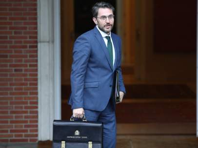 Maxim Huerta, ministro de Cultura y Deporte, llega a su primer Consejo