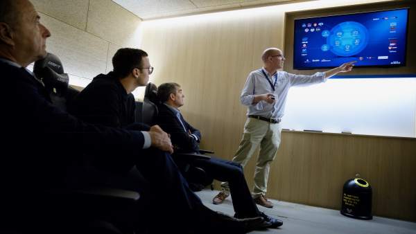 Clavijo en el Movistar eSports Center Clavijo en el Movistar eSports Center