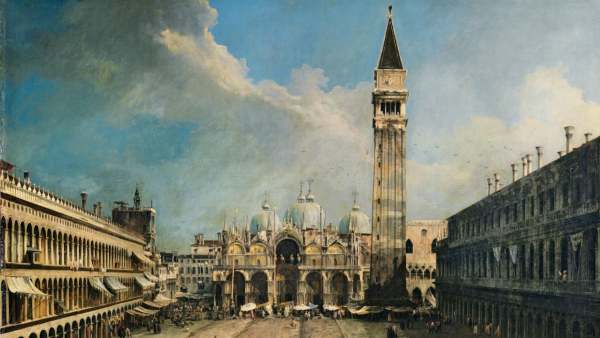 Cuadro la plaza de san marcos en venecia canaletto Cuadro la plaza de san marcos en venecia canaletto