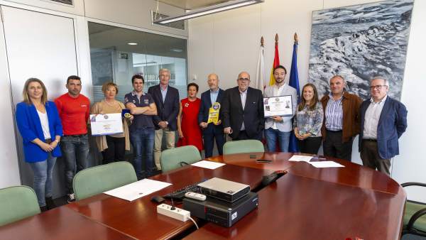 Oria recibe a representantes de las siete empresas premiadas en Bruselas Oria recibe a representantes de las siete empresas premiadas en Bruselas