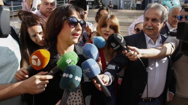 Juana Rivas, a su llegada a los juzgados Juana Rivas, a su llegada a los juzgados