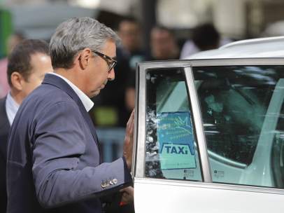Diego Torres a su salida de la Audiencia de Palma.