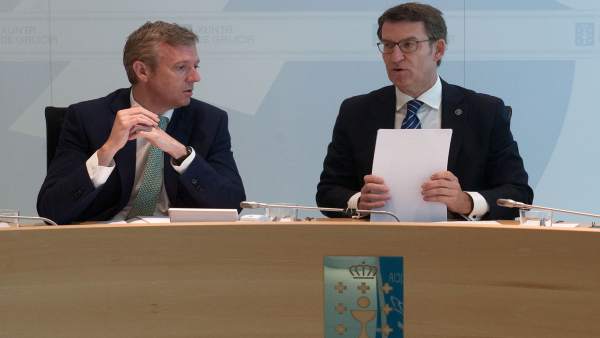 Feijóo preside el Consello de la Xunta, junto al vicepresidente, Alfonso Rueda Feijóo preside el Consello de la Xunta, junto al vicepresidente, Alfonso Rueda