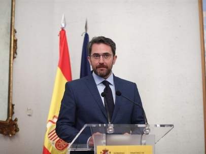 Màxim Huerta, en una comparecencia ante los medios.