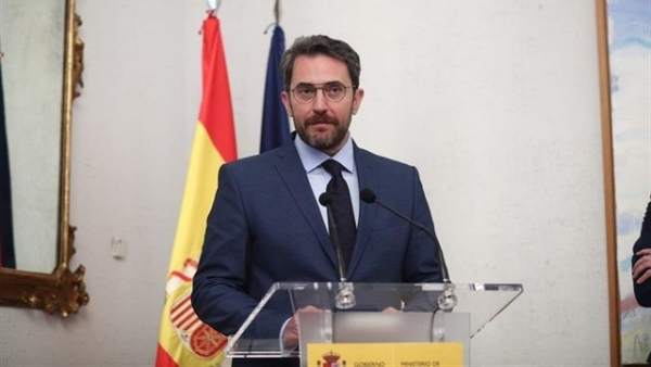 Màxim Huerta, en una comparecencia ante los medios. Màxim Huerta, en una comparecencia ante los medios.