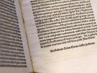 La 'Carta de Colón' devuelta a la Biblioteca Vaticana tras su robo.