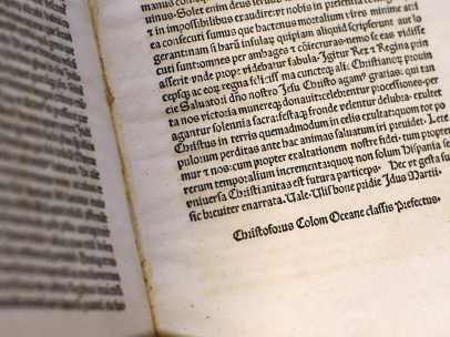 La 'Carta de Colón' devuelta a la Biblioteca Vaticana tras su robo.